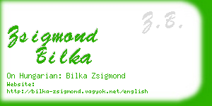 zsigmond bilka business card